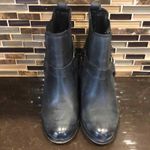 Harley‎ Davidson Black leather heeled moto booties boots Women’s Size 5 Photo 2