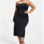 Good American NWT Spaghetti Scuba Midi Dress in Rust Size 6 3XL Photo 4