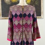 Eliza J  Womens Size 8 Geometric Slinky Stretch Shift Lined Multicolor Dress Photo 4