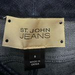 St. John Jeans Size 6 Jeweled Pocket Boot Cut Low Rise Dark Wash Denim Photo 4