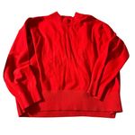 A New Day Red Crew Neck Sweater with Ribbed Details Photo 0