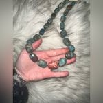 Free People NWT  Beaded Stone Necklace - Chrysacolla With Labrador $68 MSRP Photo 6