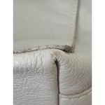 CALMA 1600 Leather Pebbled White Crossbody Bag – Minimalist Soft Leather Photo 11