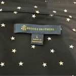 Brooks Brothers  Womens Star Print Shirt Dress Button Down Navy White Sz … Photo 13