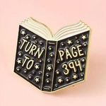 Harry Potter  Professor Snape Turn to Page 394 Book Enamel Pin Photo 0