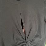 Alexander T Wang Black T Shirt Twist Cut Out Bodysuit Photo 5