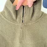 Poetry  Zip Neck Cotton Jersey Forest Green Top. Size 6. Photo 5