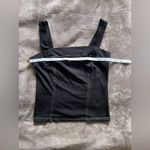 Good Luck Gem  Straight Lined Vintage Black Tank Top Women’s Sz M EUC Photo 3