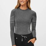 FIGS  Salta Seamless Longsleeve Underscrub in Graphite, Size Large Photo 0