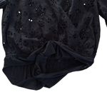 AllSaints Amara Broderie Bodysuit Black V Photo 6