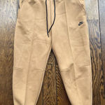 Nike  Tech Fleece Joggers Size XL Womens Mid Rise Sportswear Flax Brown $120 Photo 0