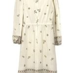 Vintage 70s Melissa Lane Cream Floral Dress Size 10 Photo 6