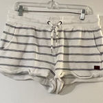 Roxy White and Blue Striped Women Shorts Photo 0
