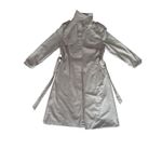 Vintage Classic Trench Coat Gray Belted Long Sleeve Women's Outerwear xs/s Photo 1