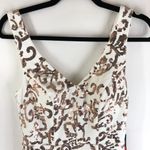 City Triangles NWT White Rose Gold Sleeveless Sequin V-Neck Formal Dress Size 5 Photo 1