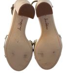 Sam Edelman EUC Leather Yaris Heeled Sandals Gold with Pearls Size 8.5 Photo 7