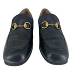 Gucci Goatskin Horsebit Quentin Convertible Mid-Heel Loafers Black Photo 9