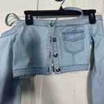 O’Dolly Dearest Dreamgirl Denim Jacket Crop Top Size XS NWT Photo 4