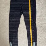 Lululemon RARE Run the World 7/8 Tight Leggings Cyber Stripe Naval Blue Size 8 Photo 14