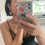 Betsey Johnson  white strawberry earrings. Photo 8