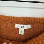 BP Nordstrom . Top Womens Medium Rust Umber Waffle Knit‎ Off the Shoulder Stretch Photo 1