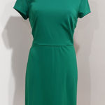 Ann Taylor  Women's Green Short Sleeve Stretch Sheath Dress Size 6 Photo 0