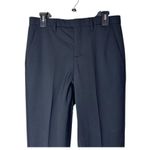 Coach  Pants Women 30 Black Wool Flat Front Unfinished Hem Trousers Corpcore Care Photo 2