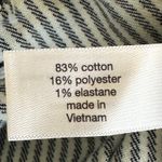 Lane Bryant NWT High Rise Belted Shorts Womens 16 Black White Striped Coastal Photo 5