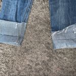 ZARA  distressed ripped cuffed straight leg jeans Photo 9