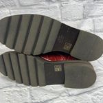 Stuart Weitzman  Womens Size 10 Red Croc Mila Combat Bootie Boots Lift Leather Photo 5