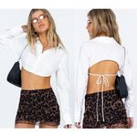 Princess Polly  McLaren Shirt White Size 8 NWT Photo 1