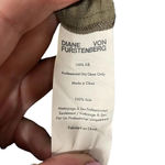 Diane Von Furstenberg  Green Blue Floral Button-Up Long Sleeve‎ Silk Top Size XS Photo 6