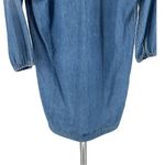 Madewell  Denim Artiste 3/4 Sleeve Tasseled Tunic Top Miki Dress Pockets size XS Photo 5