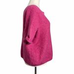 Sézane La Maille Sezane Hot Pink Knit Sweater Top Photo 4
