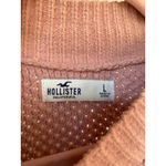 Hollister  Knit Sweater Buttery Soft Cozy Light Pink Romantic Parisian Scandi Photo 3