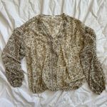 Blu Pepper Beautiful Sheer Cross over Blouse  Size Small Photo 0