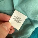 Trina Turk  Turquoise Blue 100% Silk Gold Sequin Bolero Jacket 0 XS S Photo 8