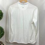 Callaway  White Long Sleeve Snap Neck Golf Polo Shirt L Photo 1