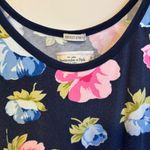 Abercrombie & Fitch Y2K Perfect Stretch Tank Top Blue Pink Floral Print Size M Photo 2