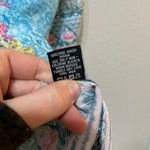 Tolani Collection Blue Floral Swimsuit Coverup Womens M Boho Tunic Pullover Photo 6