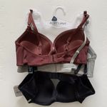 Nautica  3 pack of bras 34C New NWT blue gray maroon cotton blend NT1797 Photo 1