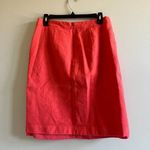 J.Crew  100% Wool Pencil‎ Skirt Coral Lined Womens Size 10 Style 13543 Work Photo 2