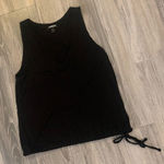 EXPRESS  black top with tie bottom size S Photo 0