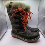 Sorel  Tofino Tall Herringbone Fur Winter Boots Women's Sz 8 NL2190-231 EUC Photo 0