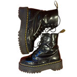 Dr. Martens  Black Jadon Leather Platform Combat Boots Women's Size EU 38, US 7 Photo 6