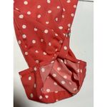 Adrienne Vittadini  Blouse Peach Polka Dot Women’s Size S Photo 9