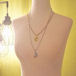 Boho Sun and Moon Friendship Necklaces Gold Photo 3