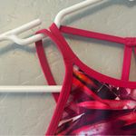 prAna ⭐️ bright pink tropical leaf strappy yoga sports bra size XS Photo 5