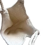 Ivory Crochet Hobo Shoulder Bag ~ Handmade! White Photo 3