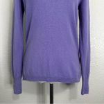 J. Crew 100% Cashmere Purple Crewneck Pull Over Sweater, Sz Small Photo 3